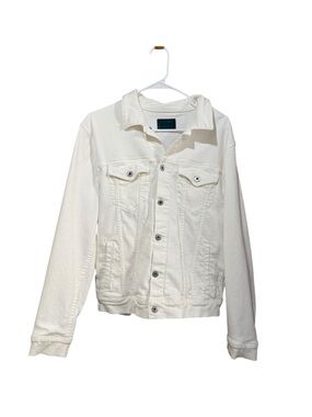 VINCE. White Oversized Denim Jean Jacket Minimalist Women’s Size Small